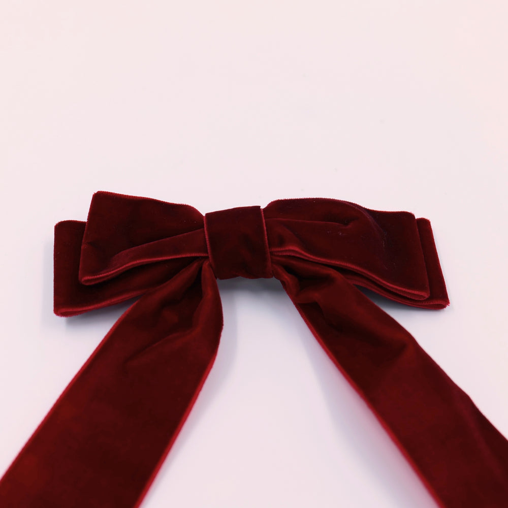 Red Velvet Hair Bow