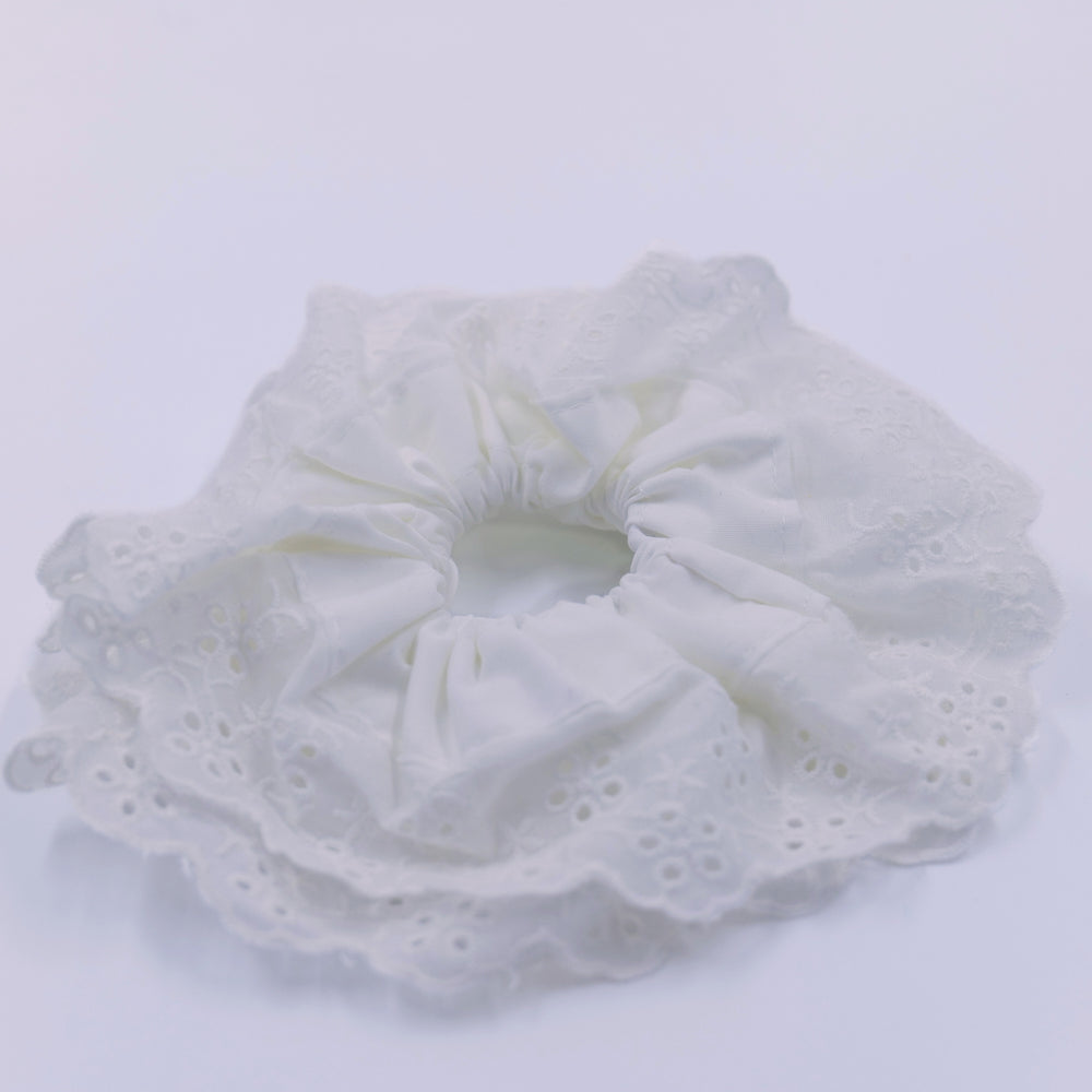 White Lace Scrunchie