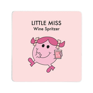 Little Miss Wine Spritzer Square Coaster