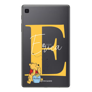 Personalised Winnie The Pooh Initial Samsung Tablet Case