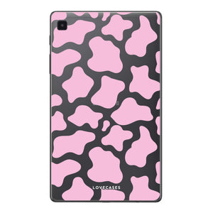 Pink Cow Print Samsung Tablet Case