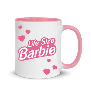 Life Size Barbie Pink Handle Mug