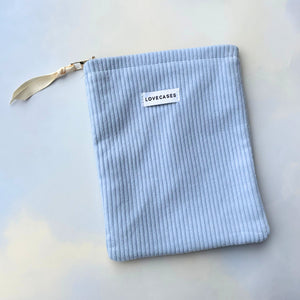 Baby Blue Corduroy Kindle Pouch