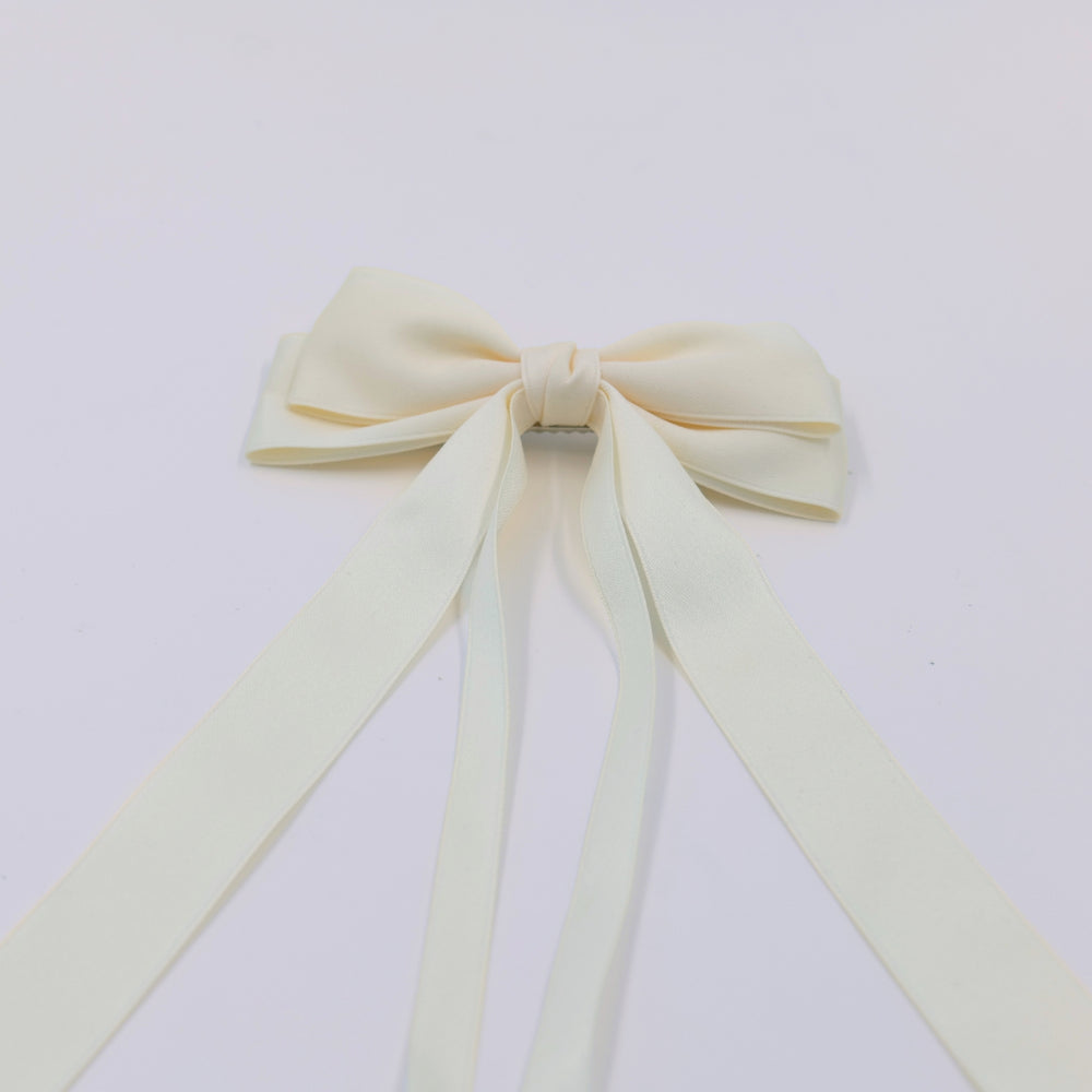 Cream Hair Bow