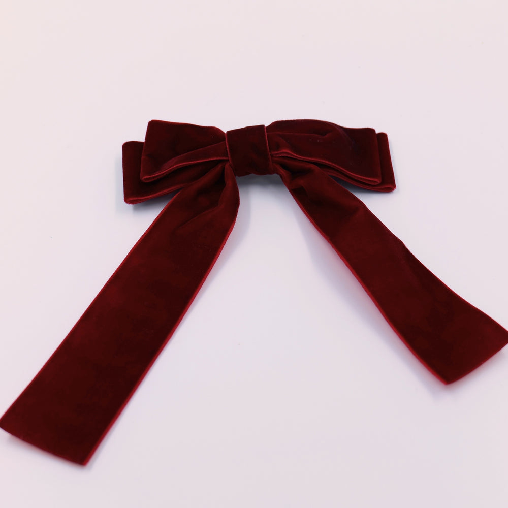 Red Velvet Hair Bow