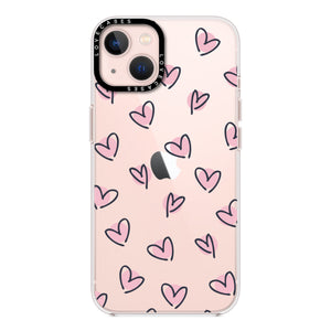 Scattered Hearts Premium Phone Case