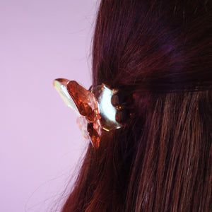Bronze Butterfly Claw Clip