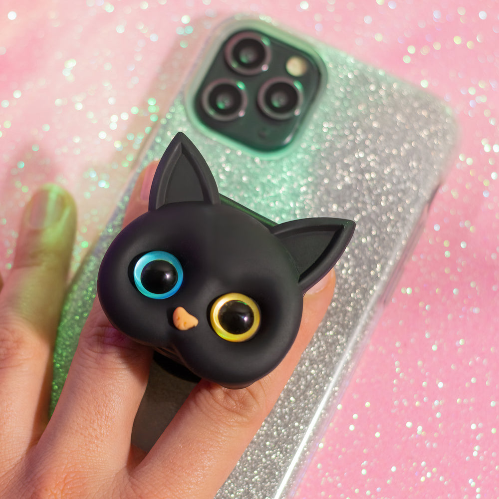 Black Cat Phone Grip