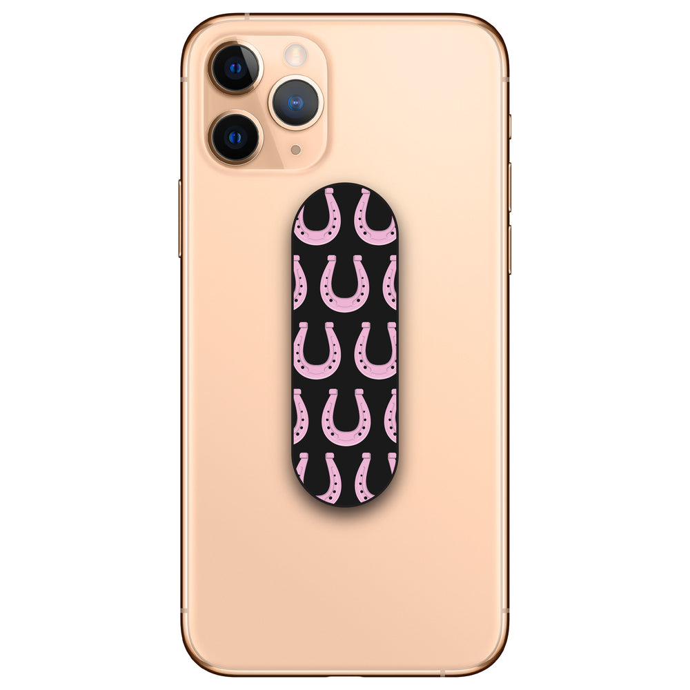 Pink Horseshoe Pattern Phone Loop