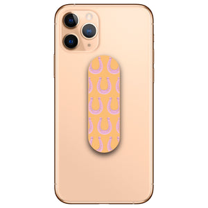 Pink Horseshoe Pattern Phone Loop