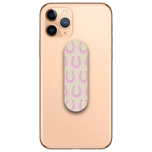 Pink Horseshoe Pattern Phone Loop