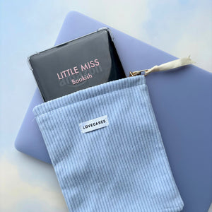 Baby Blue Corduroy Kindle Pouch