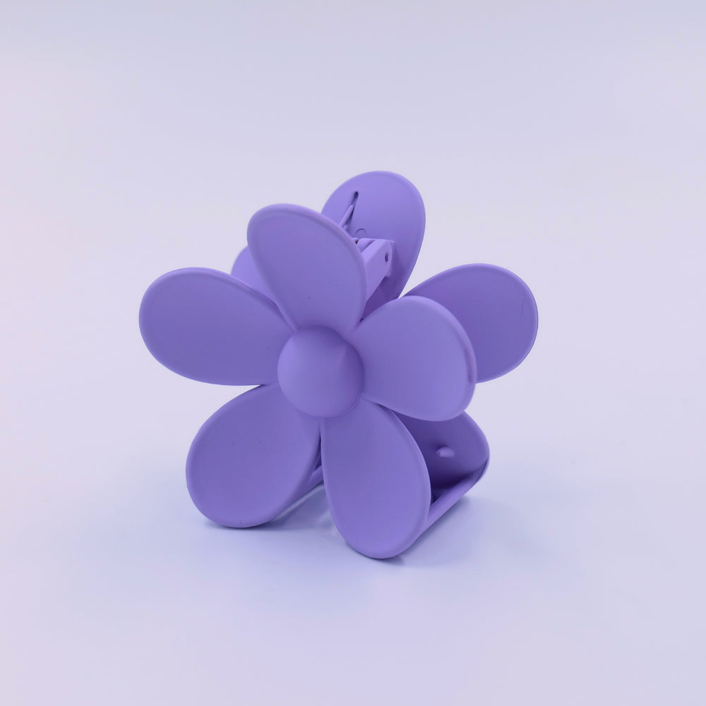 Purple Flower Claw Clip