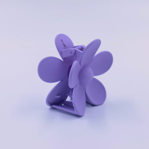Purple Flower Claw Clip
