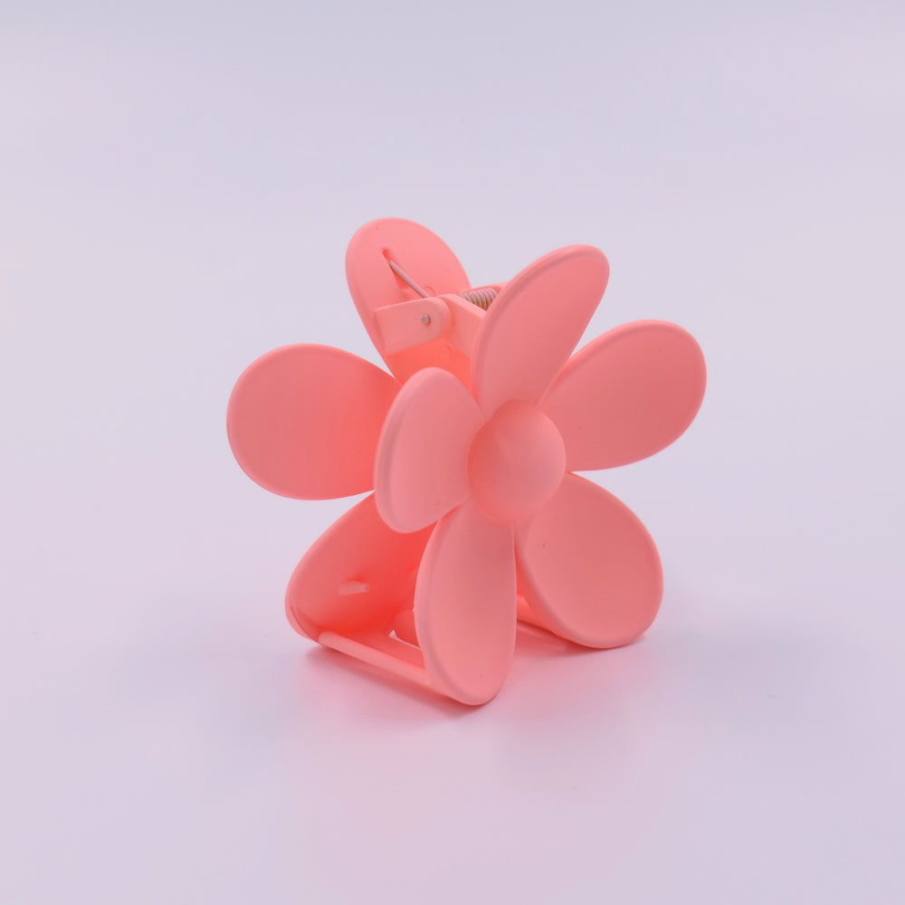 Pink Flower Claw Clip