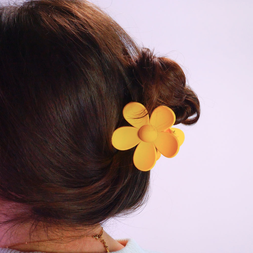 Yellow Flower Claw Clip