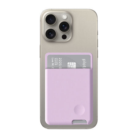 Purple Adhesive Sticker Phone Card Holder