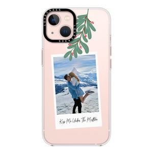 Personalised Kiss Me Under The Mistletoe Premium Phone Case