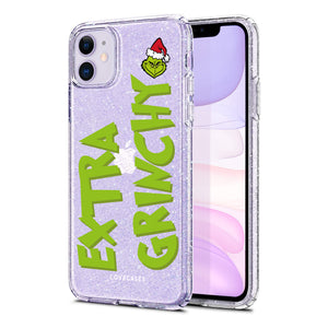 
            
                Load image into Gallery viewer, Extra Grinchy Glitter Phone Case
            
        