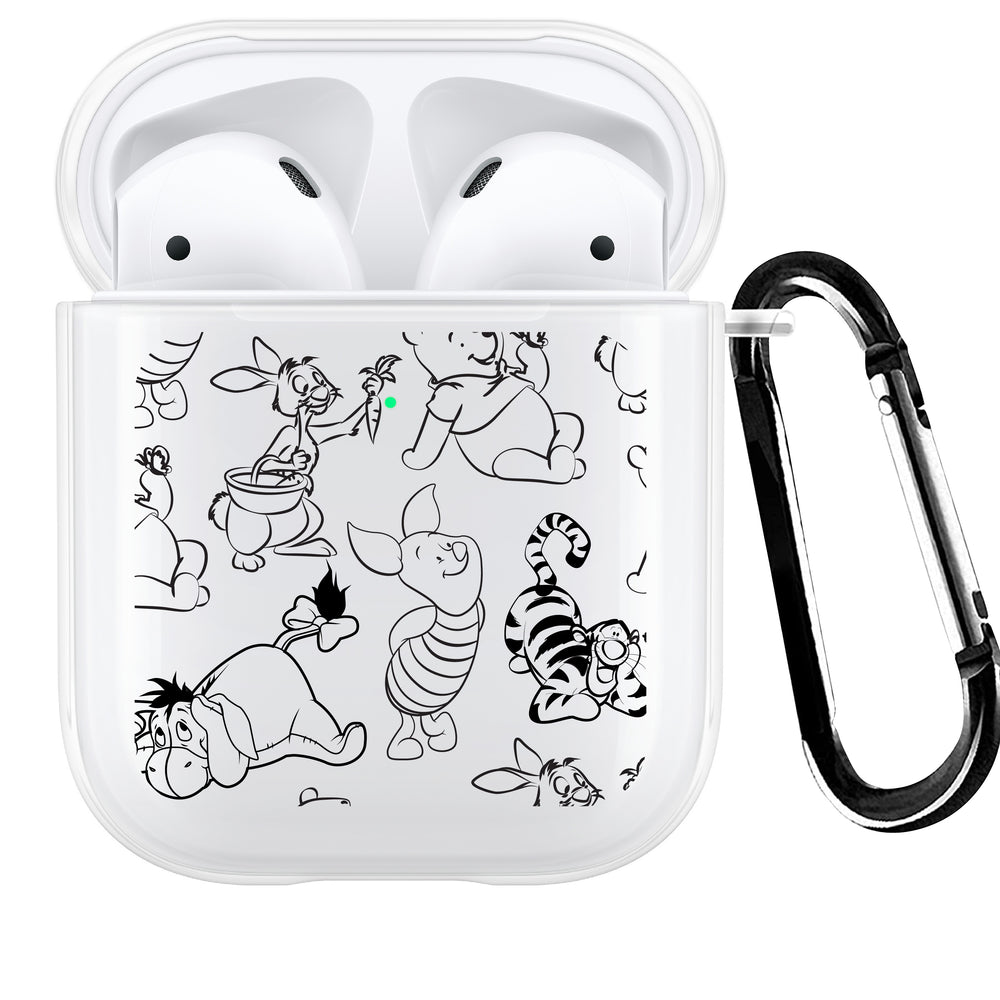 
            
                Load image into Gallery viewer, Black Winnie &amp;amp; Friends AirPod Case
            
        