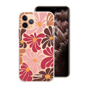Retro Flower Print Phone Case