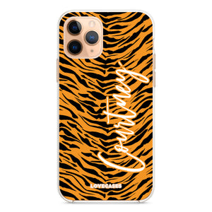 Personalised Tiger Print Phone Case