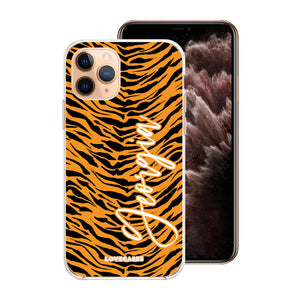 Personalised Tiger Print Phone Case