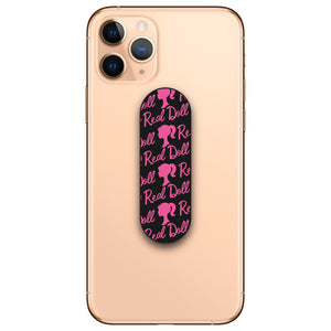 Bright Pink Doll Pattern Phone Loop