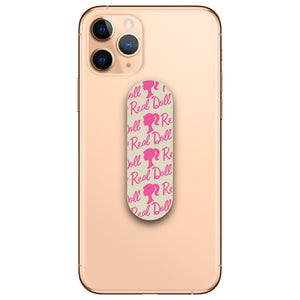 Bright Pink Doll Pattern Phone Loop