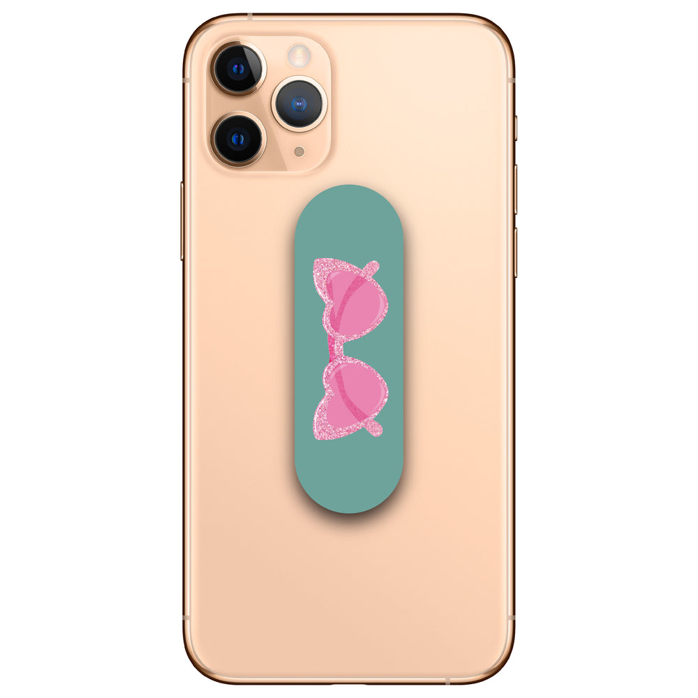 Pink Heart Sunglasses Phone Loop