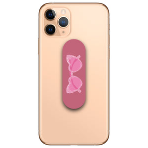 Pink Heart Sunglasses Phone Loop