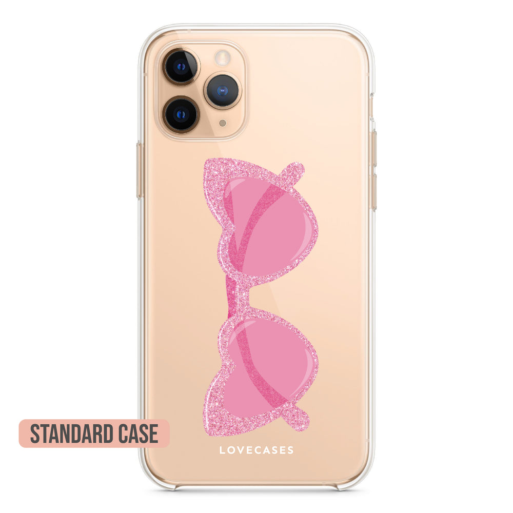 Pink Heart Sunglasses Phone Case
