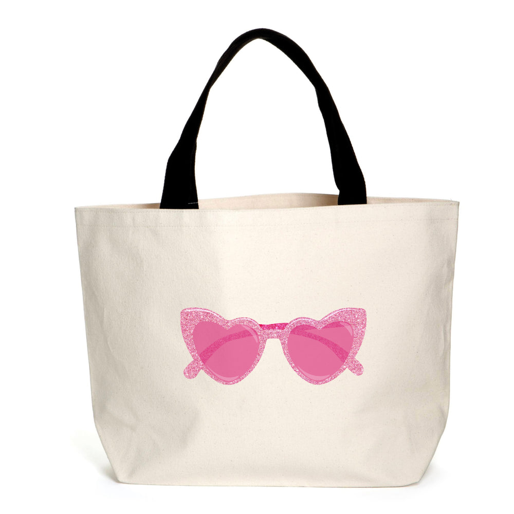 Pink Heart Sunglasses Tote