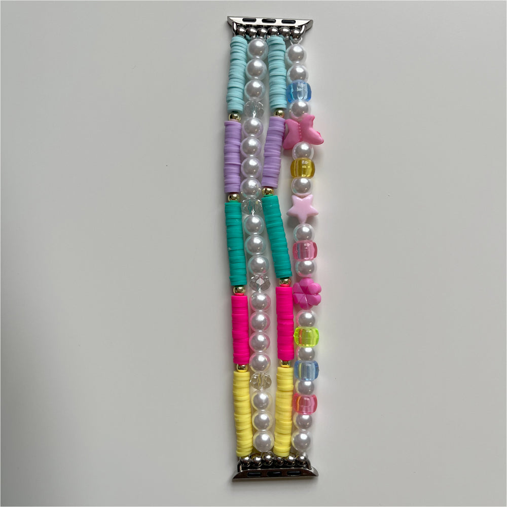 Pastel Pearls Beaded Smartwatch Strap