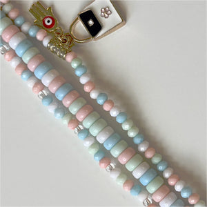 Marshmallow Beaded Smartwatch Strap