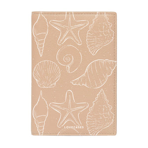 Seashells Beige Passport Cover