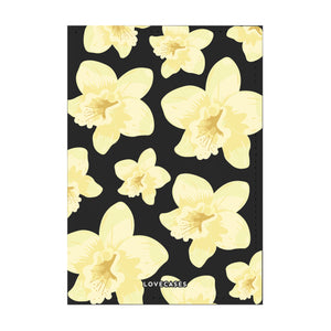 Orchid Crush Black Passport Cover