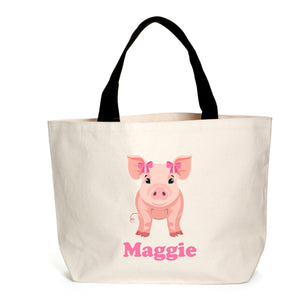 Personalised Coquette Pig Tote