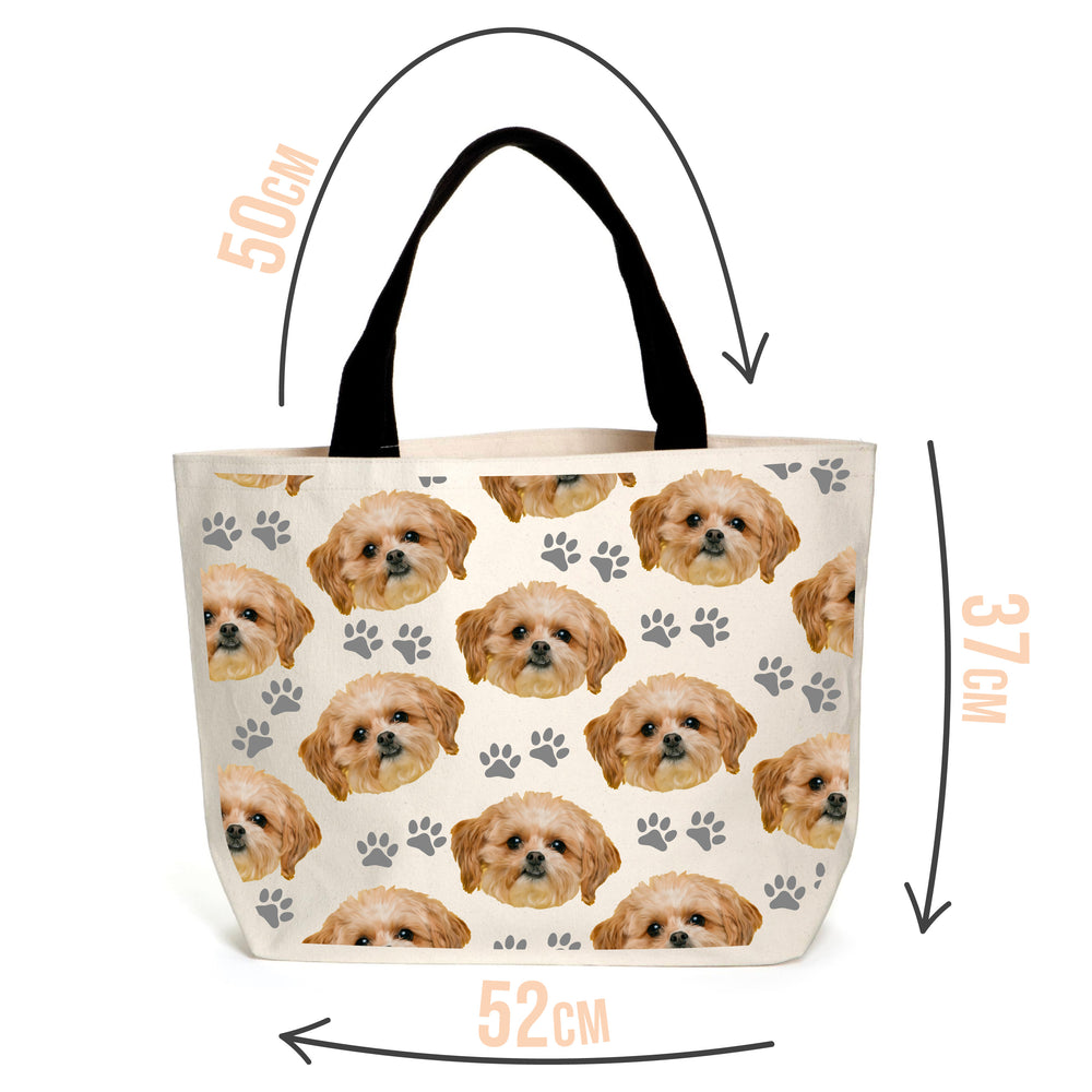 Personalised Pet Portrait Pattern Tote