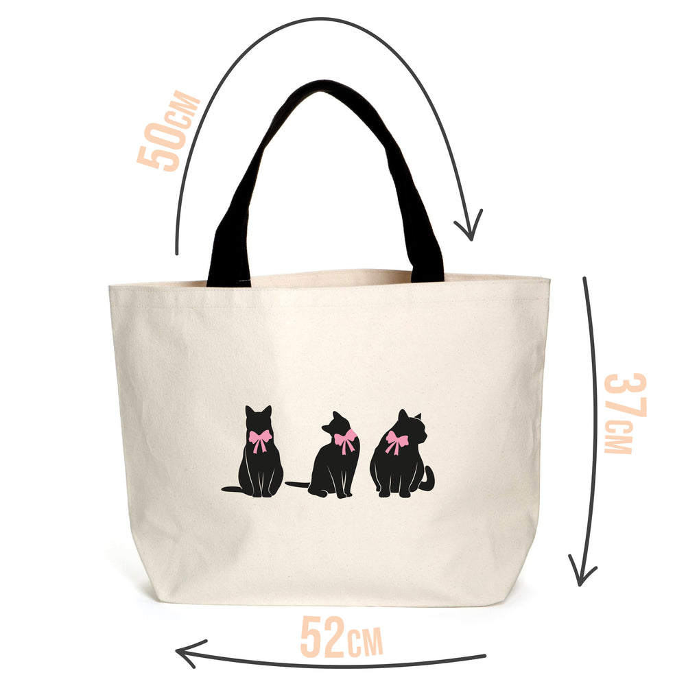 
            
                Load image into Gallery viewer, Coquette Black Cats Tote
            
        