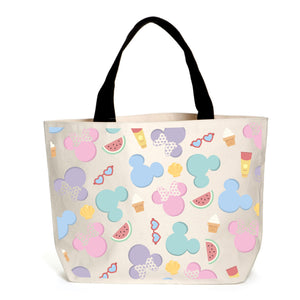 Summer Pastel Mickey & Minnie Tote