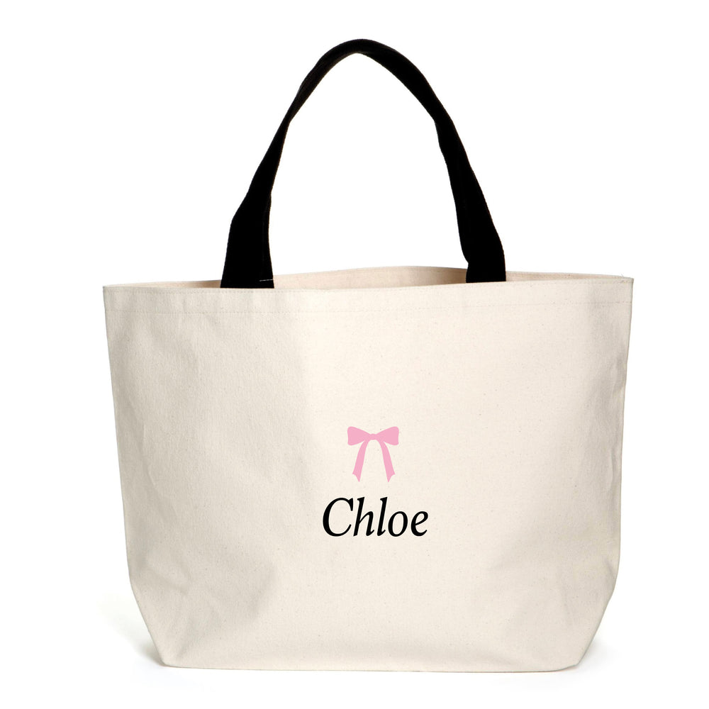 Personalised Bow Name Tote