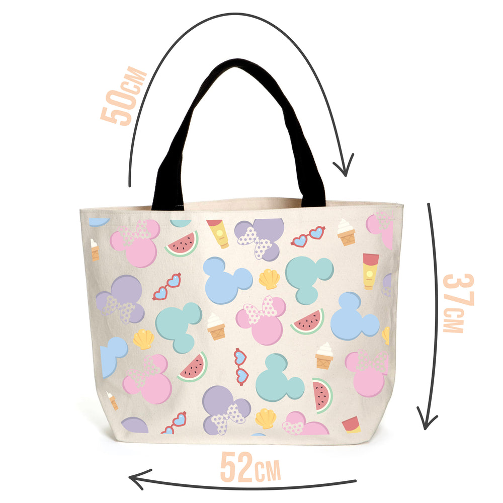 Summer Pastel Mickey & Minnie Tote