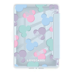 Pastel Mickey & Minnie Foldable Kindle Cover