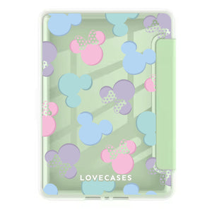 Pastel Mickey & Minnie Foldable Kindle Cover