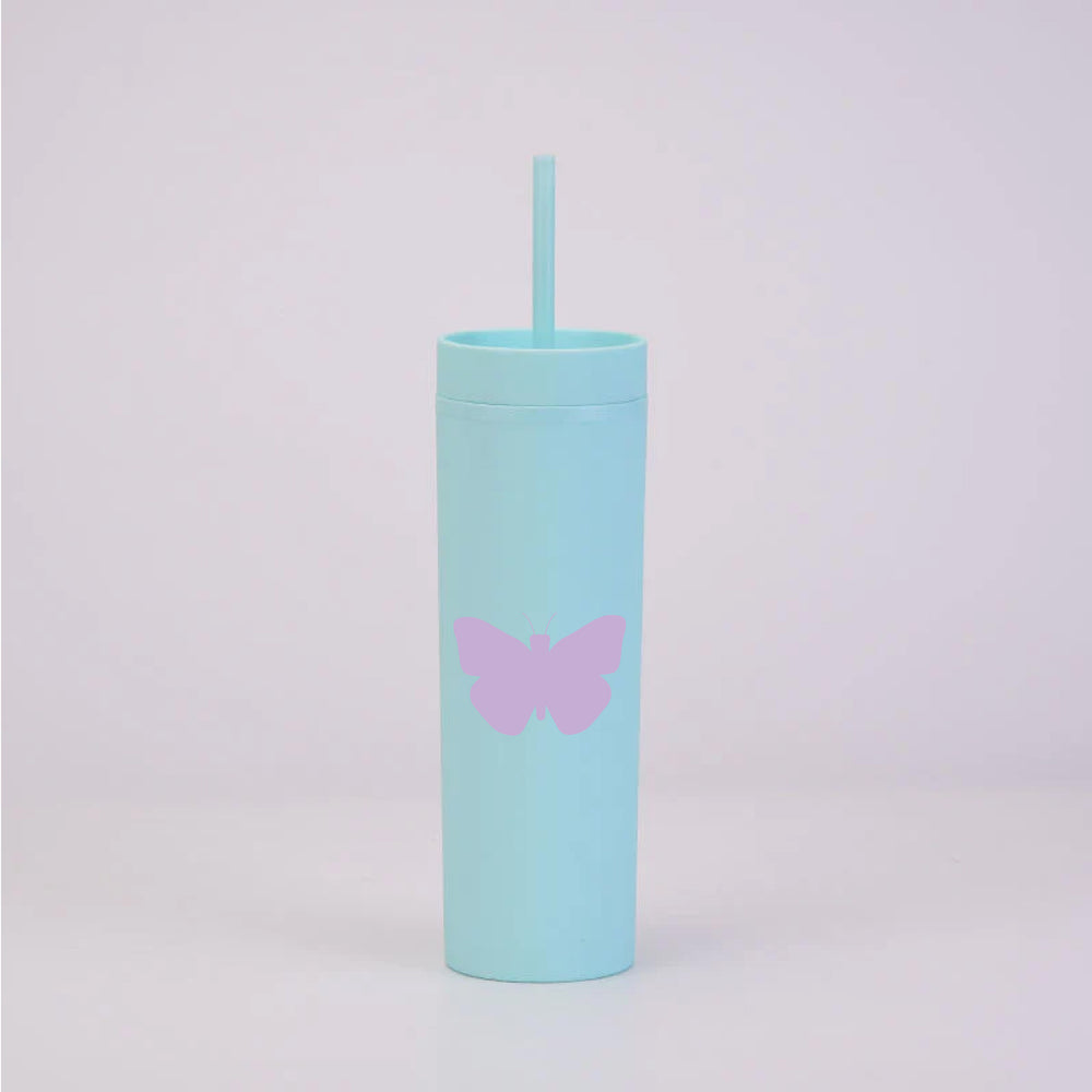 Butterfly Mint Skinny Tumbler