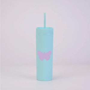 Butterfly Mint Skinny Tumbler