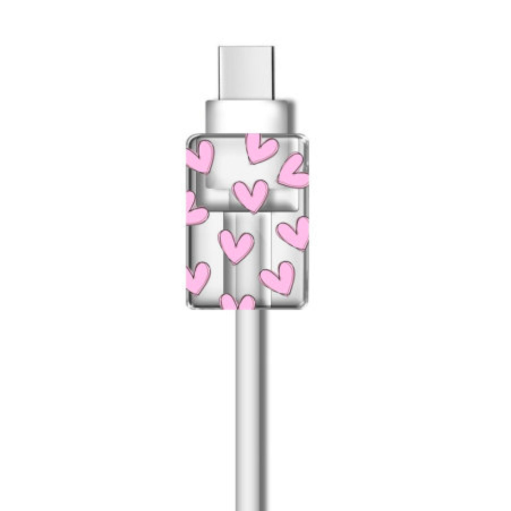 Pink Hearts Cable Clip