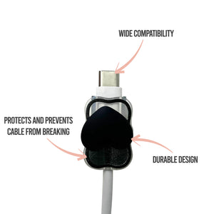 Black Heart Cable Protector