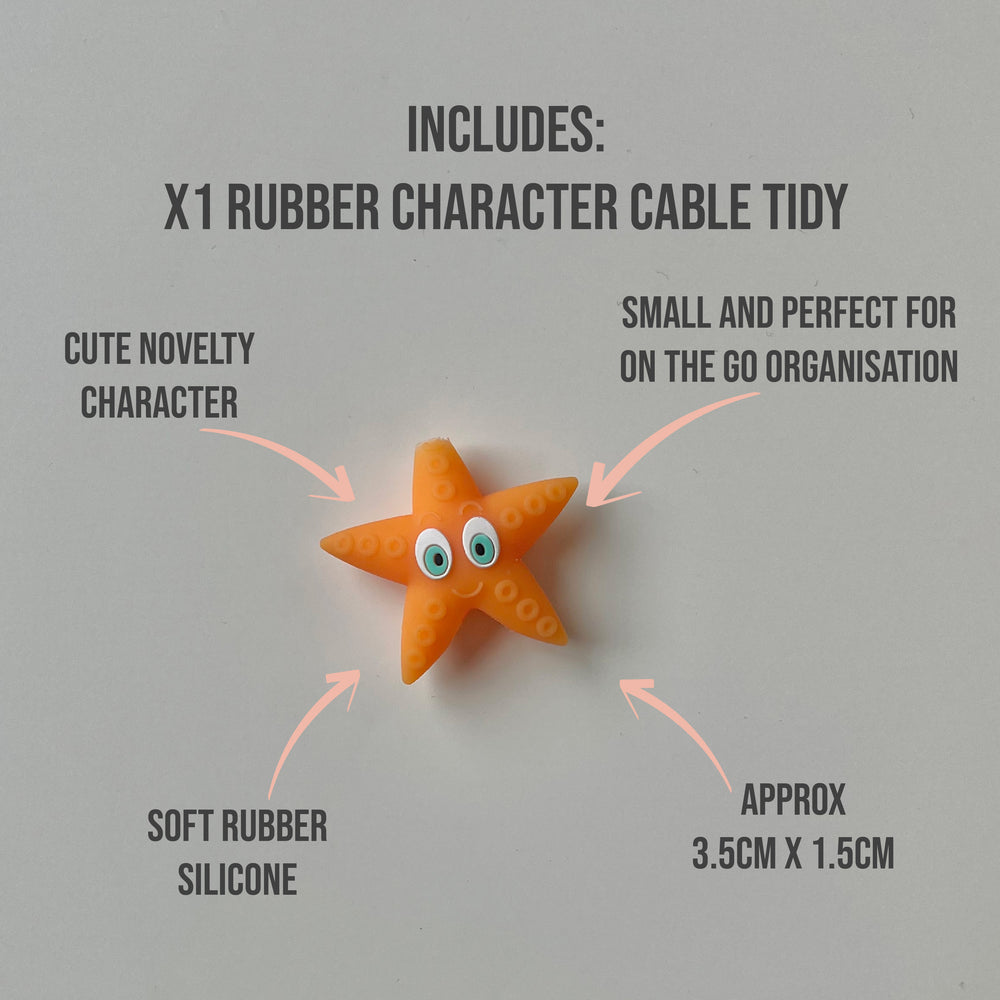
            
                Load image into Gallery viewer, Patrick The Starfish Cable Tidy
            
        
